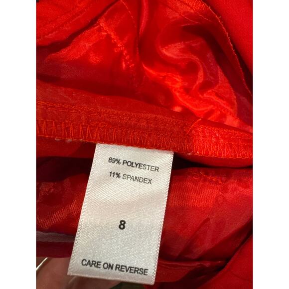 New York & Company 7Th Avenue Design Studio Red Pants Women's Size 8 - Picture 4 of 8
